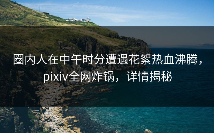 圈内人在中午时分遭遇花絮热血沸腾，pixiv全网炸锅，详情揭秘