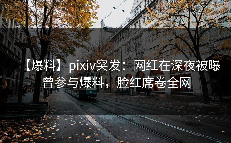 【爆料】pixiv突发：网红在深夜被曝曾参与爆料，脸红席卷全网